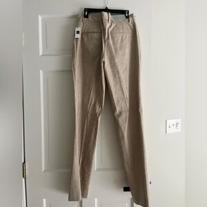 NWT Gap perfect trouser linen stretch dress pants 2R stretch